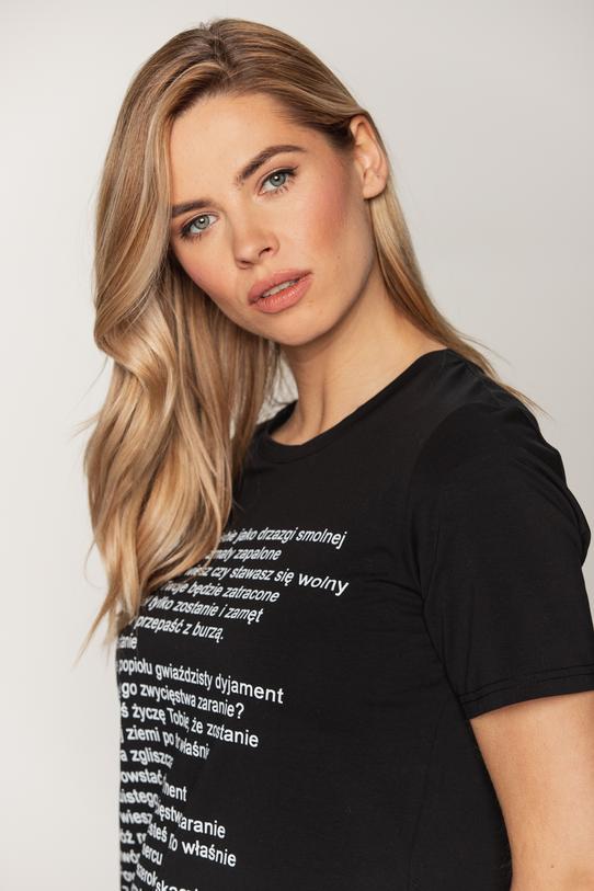 T-shirt z cytatem Norwida