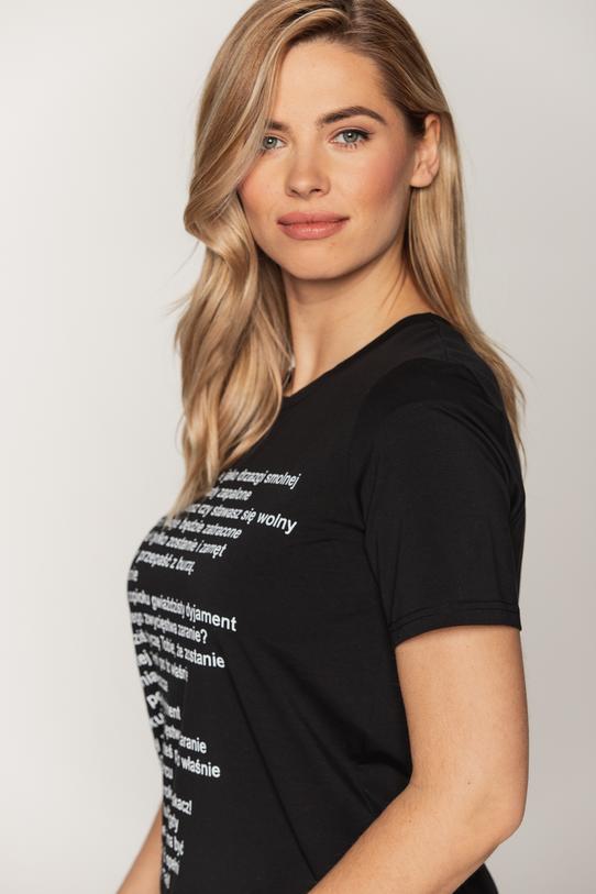 T-shirt z cytatem Norwida