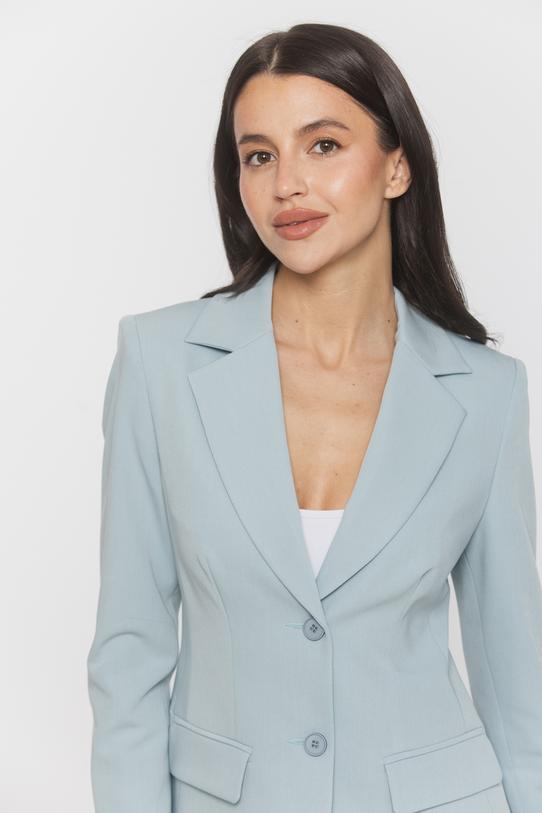 Taliowana pastelowa marynarka z delikatnymi poduszkami - 3