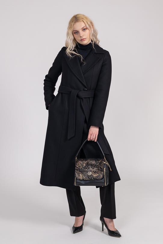 Elegancka torebka wizytowa ze złotym ornamentem - 3