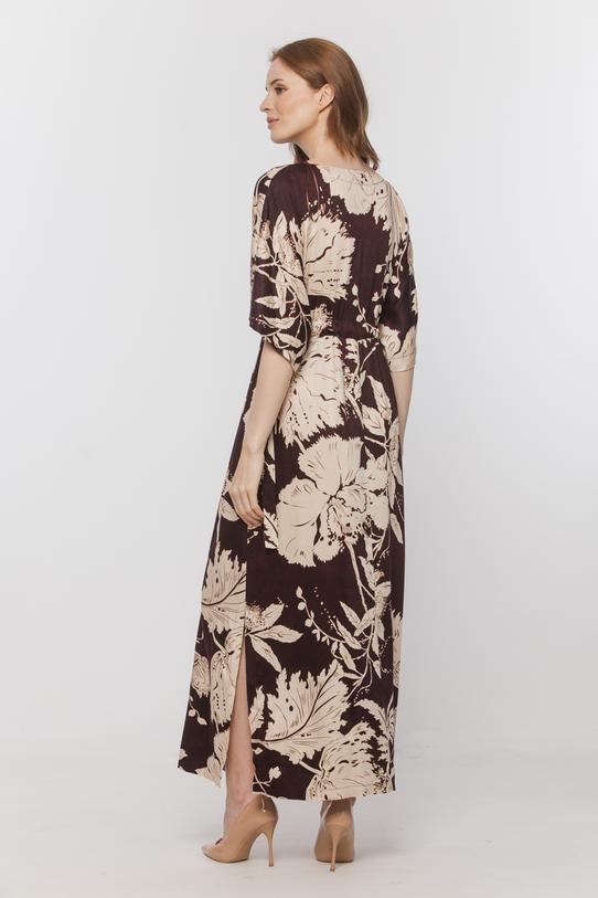 Wiskozowa letnia sukienka z kimonowym rękawem - 3