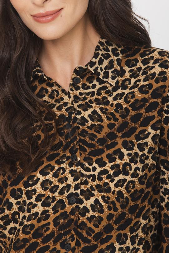 Wiskozowa prosta koszula w zwierzęcy wzór - 6