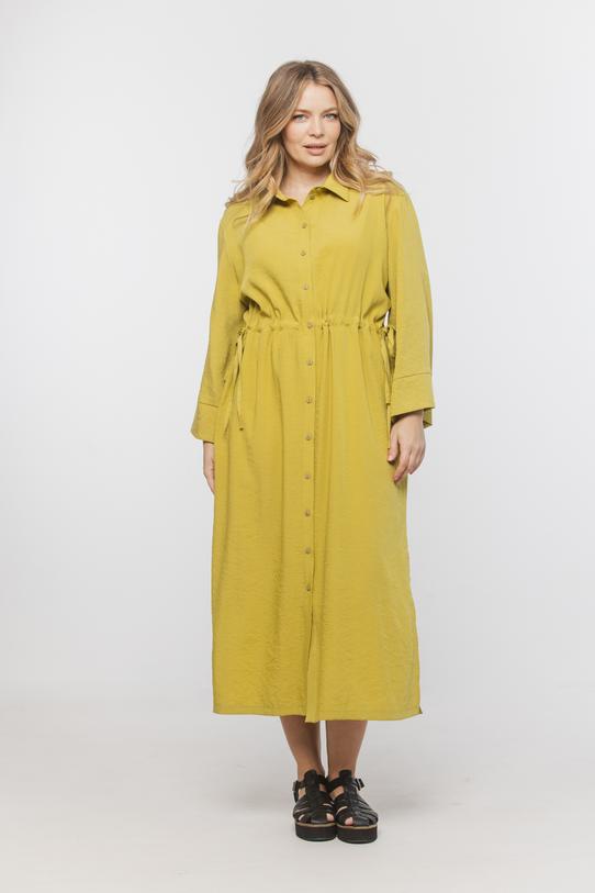 Wizualizacja Wiskozowa sukienka szmizjerka z regulowana talią