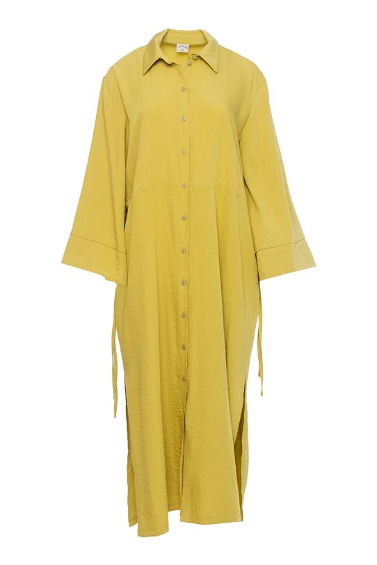 Wiskozowa sukienka szmizjerka z regulowana talią - 1