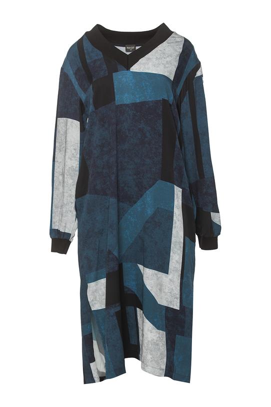 Wygodna sukienka z rozcięciami i prostym kroju - 1