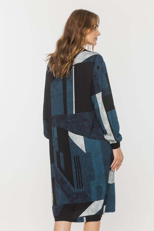 Wygodna sukienka z rozcięciami i prostym kroju - 3