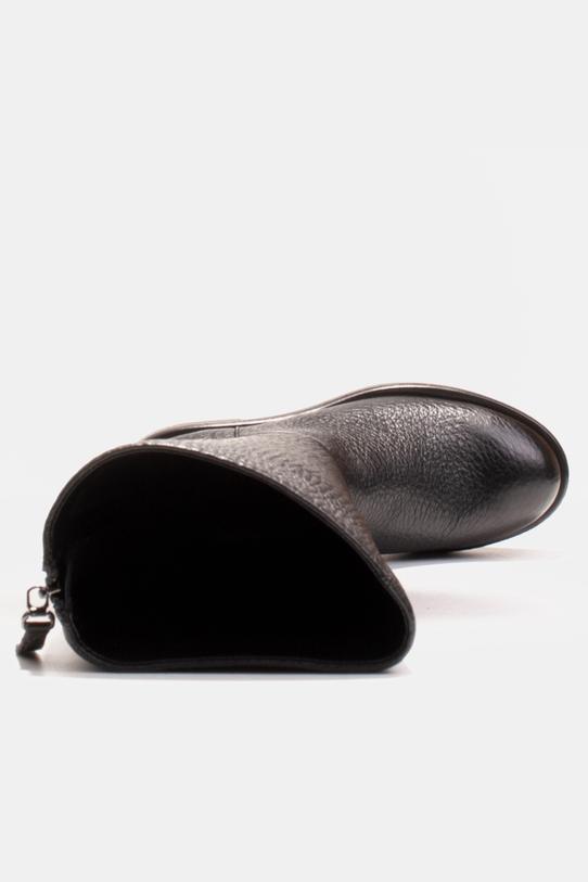 Wysokie kozaki ze skóry licowej - 5