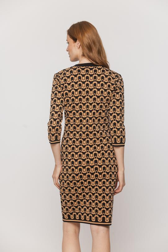 Patterned dress in a thick substantial knit - 2