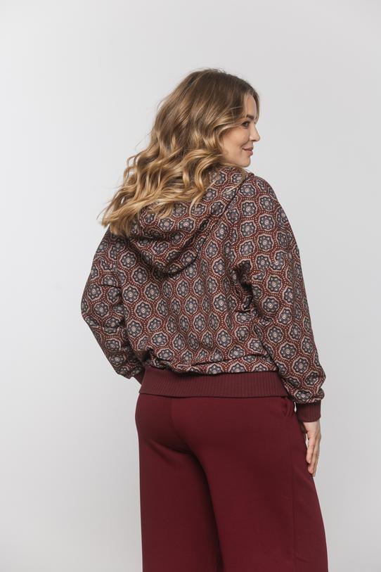 Wzorzysta wygodna bluza z miękkiej bawełny - 3