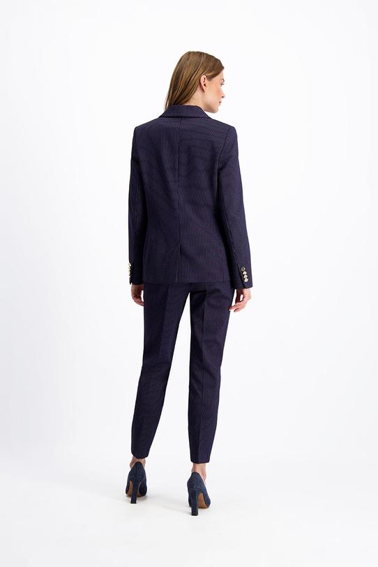 Granatowy żakiet z grubej dzianiny - 5