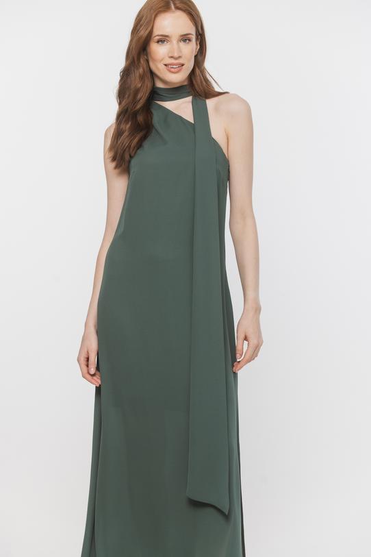 Zwiewna asymetryczna sukienka z bocznym rozcięciem - 2