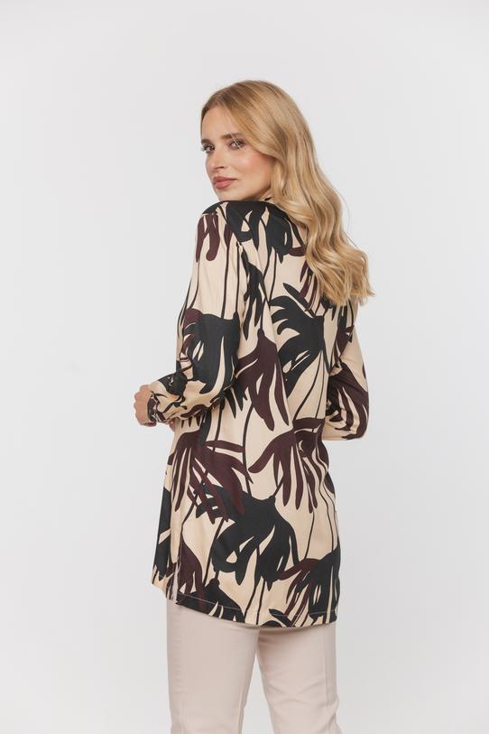 Zwiewna koszula z wiskozy z bocznymi rozcięciami - 3