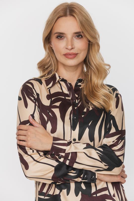 Zwiewna koszula z wiskozy z bocznymi rozcięciami - 4