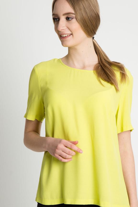 Żółta bluzka z krótkim rękawem