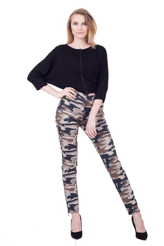 Bawełniane spodnie we wzory