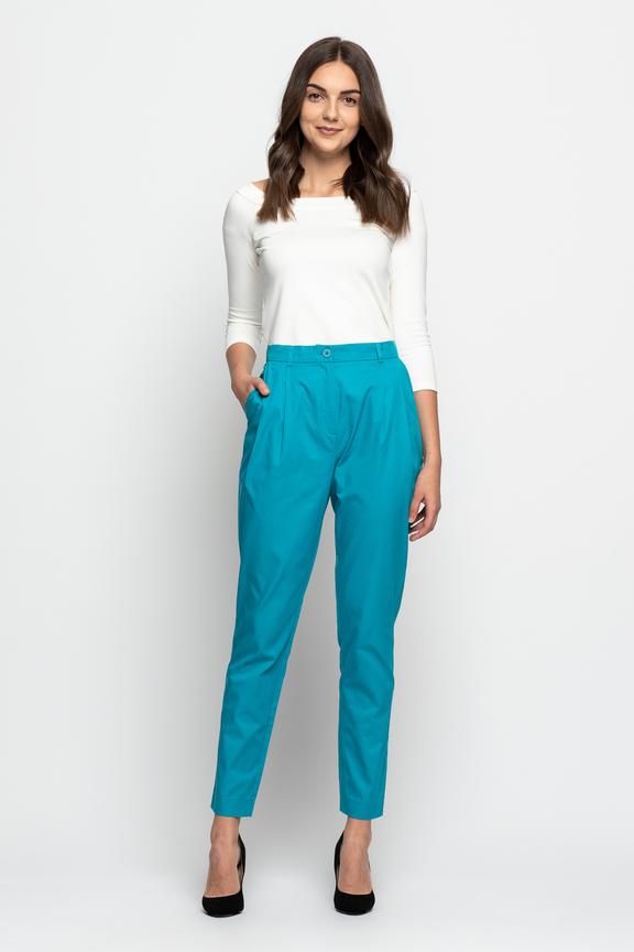 Morskie spodnie z kieszeniami