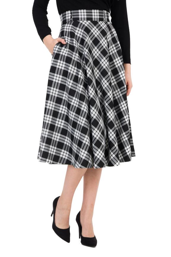 Rozkloszowana spódnica midi