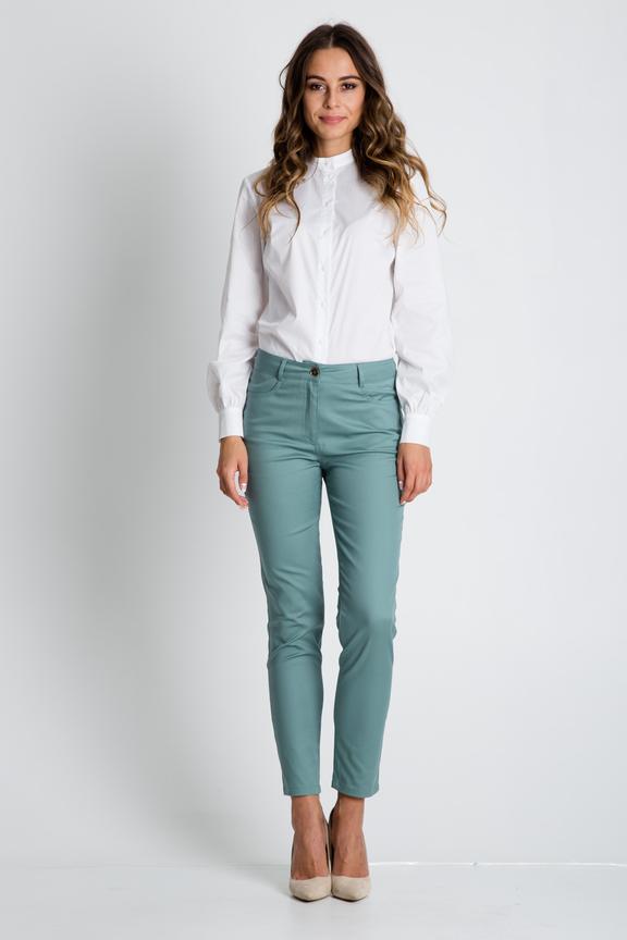 Morskie eleganckie spodnie