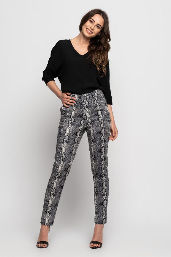 Bawełniane spodnie we wzory