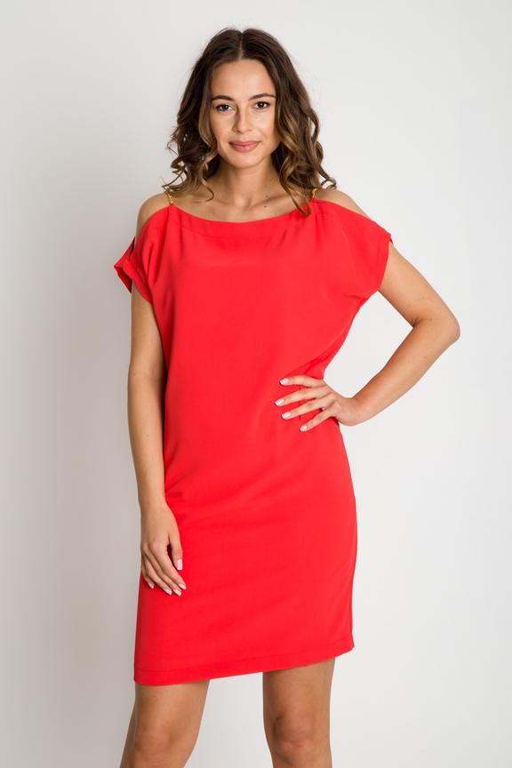 Sukienka z ramiączkami z łańcuszków