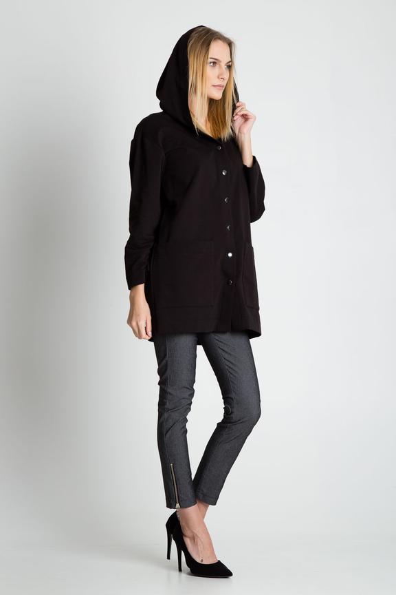 Czarna oryginalna bluza z kapturem