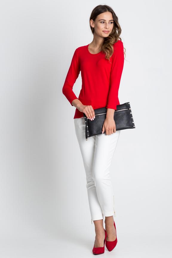Czerwona klasyczna bluzka