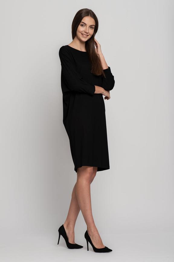 Sukienka nietoperz z półokrągłym dekoltem