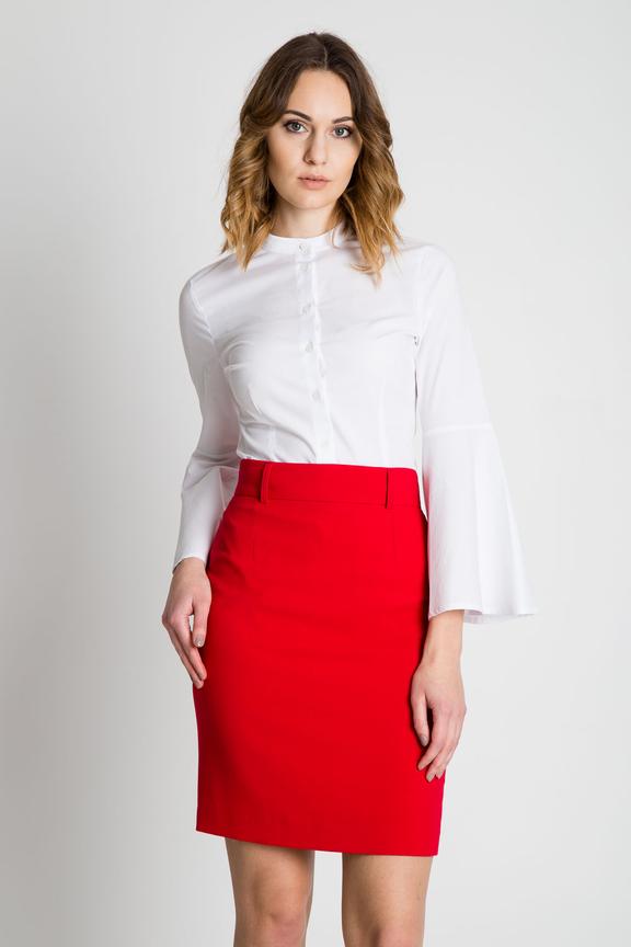 Czerwona klasyczna spódnica