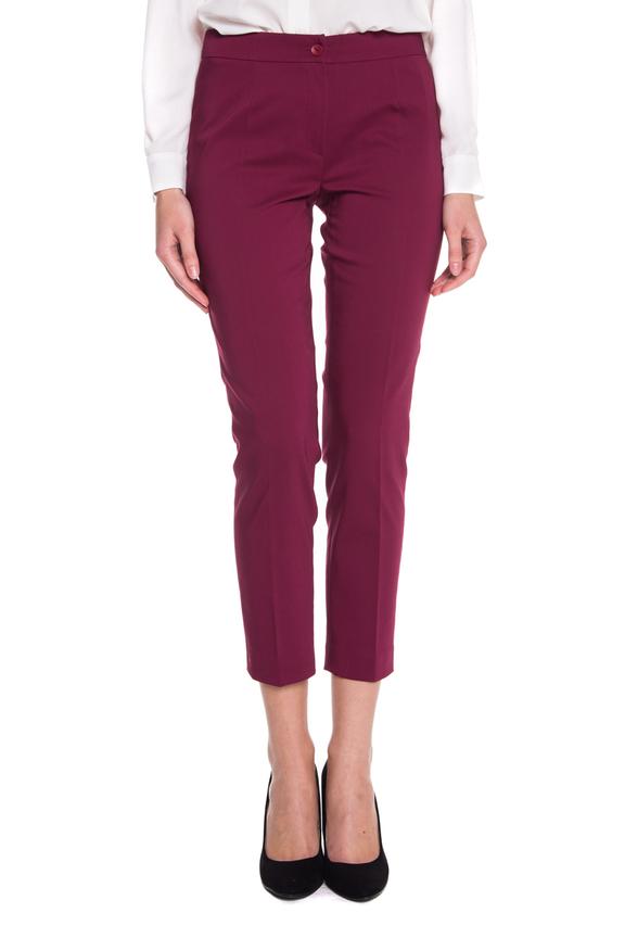 Bordowe spodnie w kant