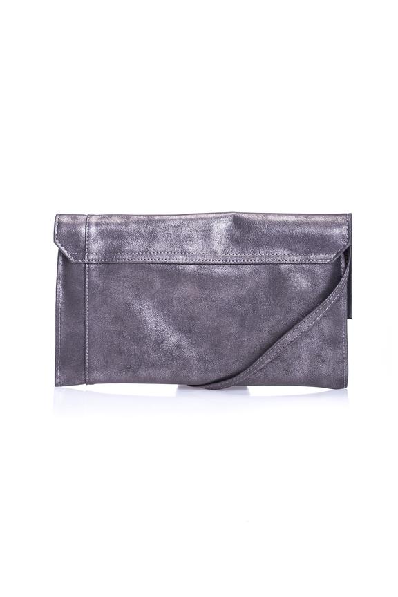 Grafitowa mała torebka damska