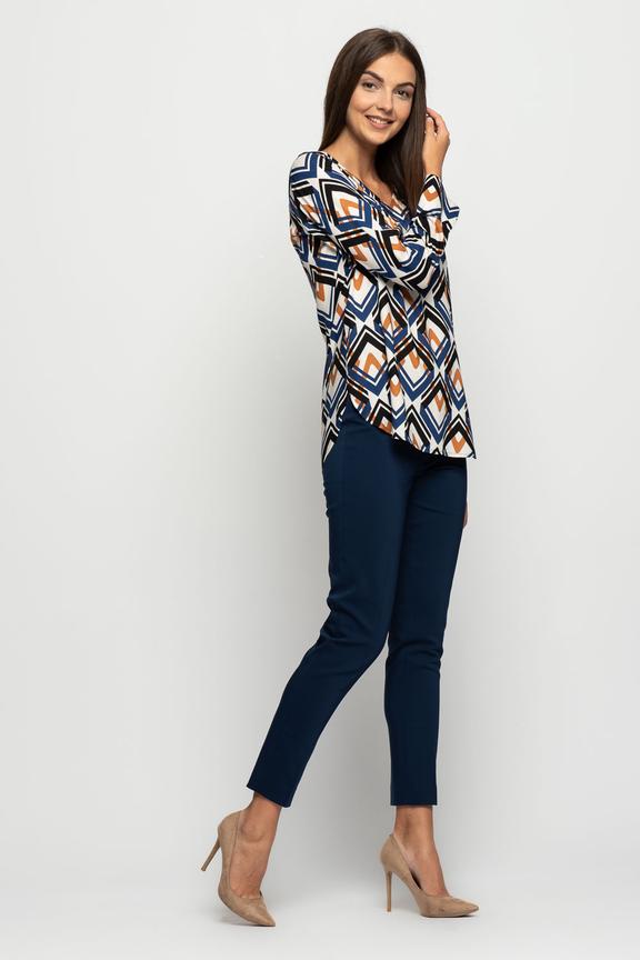 Wzorzysta bluzka w geometryczne wzory