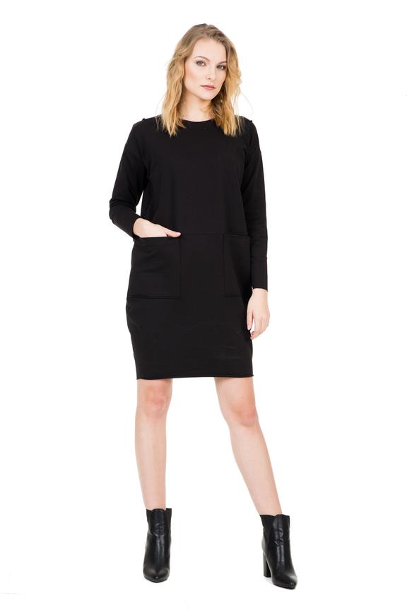 Bawełniana sukienka w kolorze czarnym