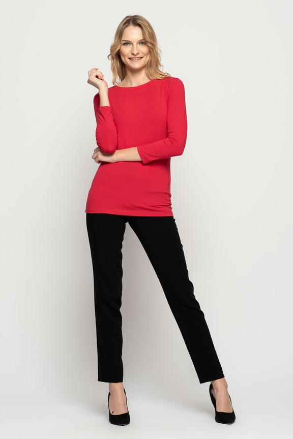 Dzianinowa bluzka z rękawem 3/4