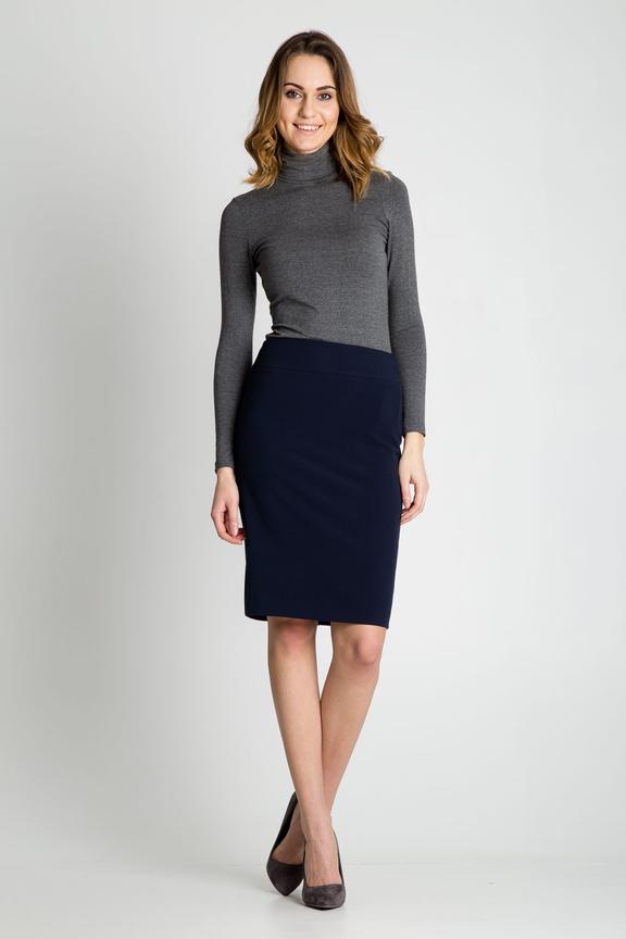Ołówkowa spódnica w kolorze granatowym