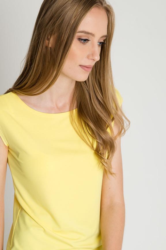 Żółta dopasowana bluzka