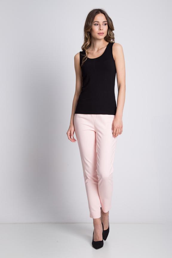 Dzianinowy czarny top na ramiączkach