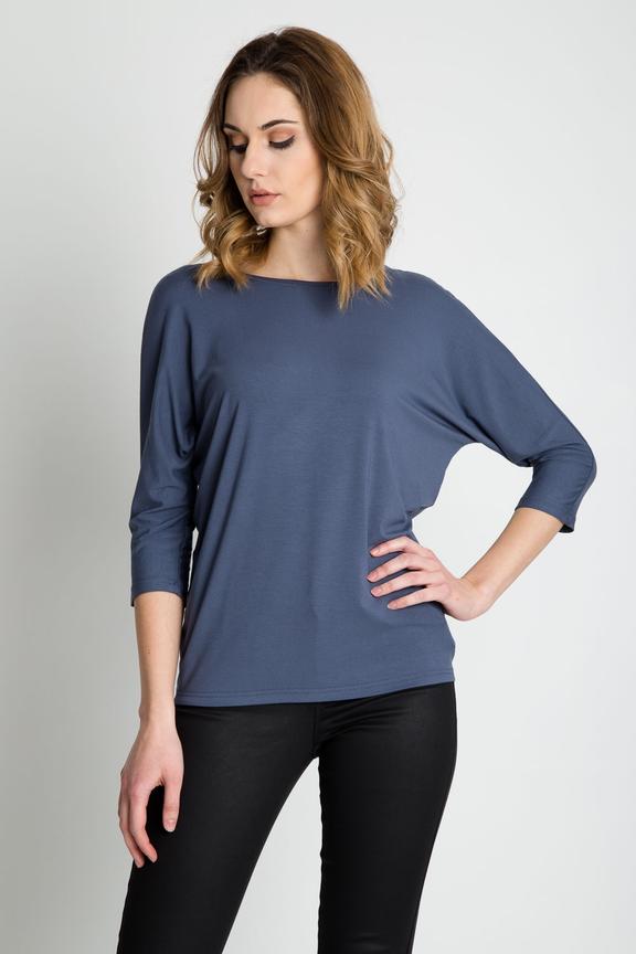 Bluzka typu nietoperz z rękawami 3/4