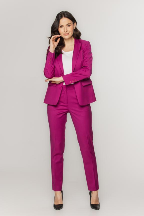 Amarantowe ołówkowe spodnie