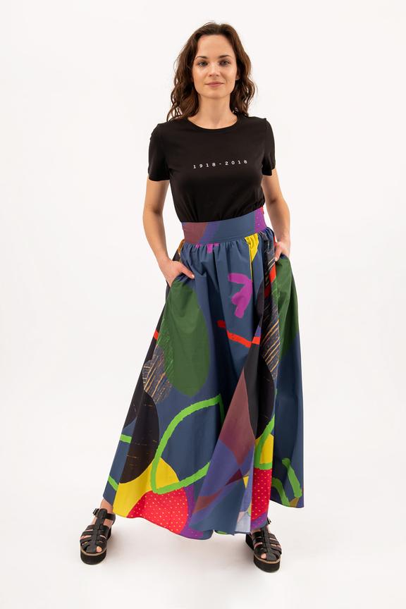 Bawełniana spódnica we wzory