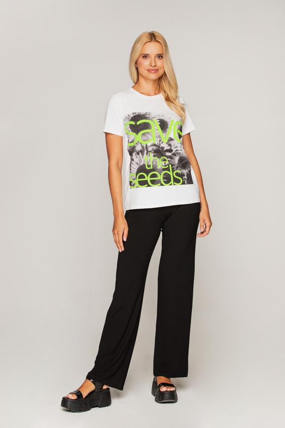 Bawełniany t-shirt z napisem