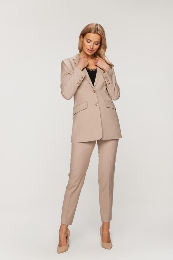 Beżowa elegancka marynarka