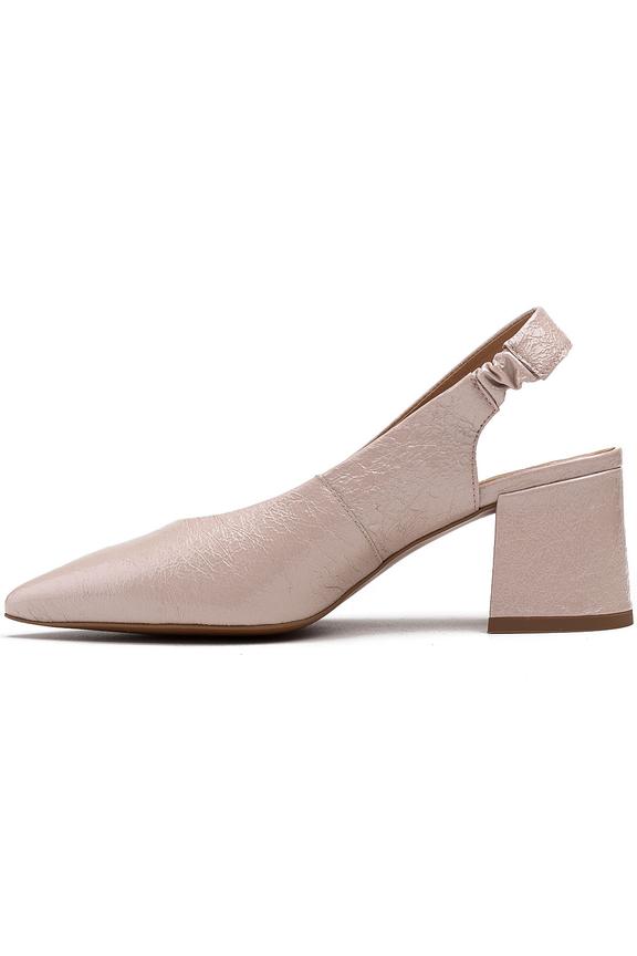 Light beige strappy and rubber sandals