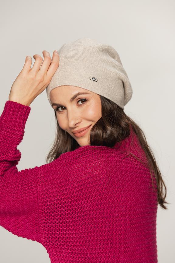 Beige comfortable beret