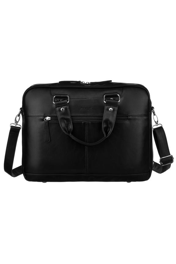 Biznesowa czarna torba na laptopa