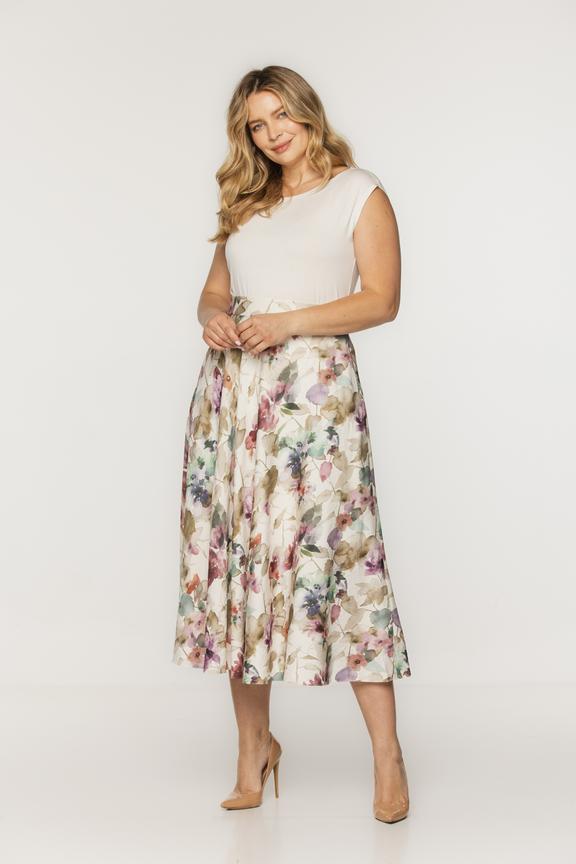 Bluzka bez rękawka w kolorze ecru