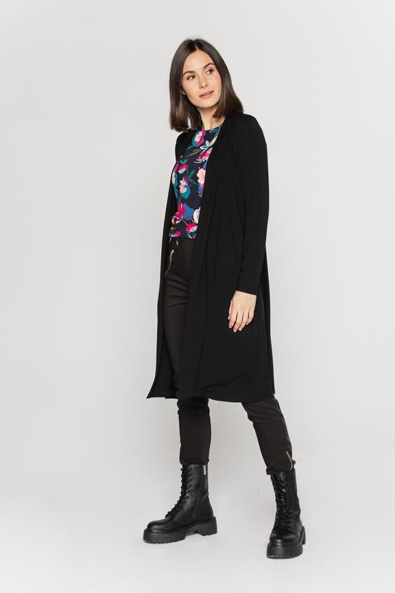 Dzianinowy blezer za kolano