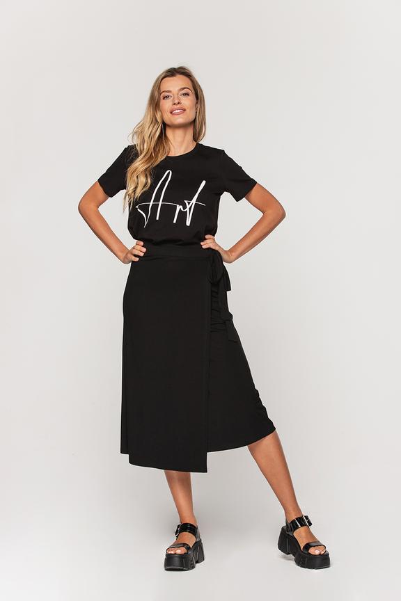 Czarna koszulka z logo Bialcon ART