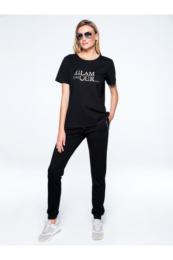 Casualowa bluzka z napisem