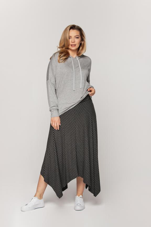 Szara bluza z kapturem