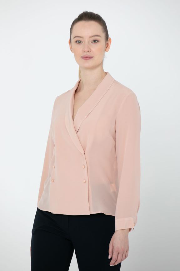 Morelowa jedwabna koszula